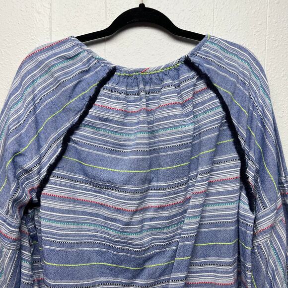 Caffe Marrakesh Anthro Cotton Top Womens 2X Flowy Tasseled Bohemian Cottagecore - Picture 7 of 12